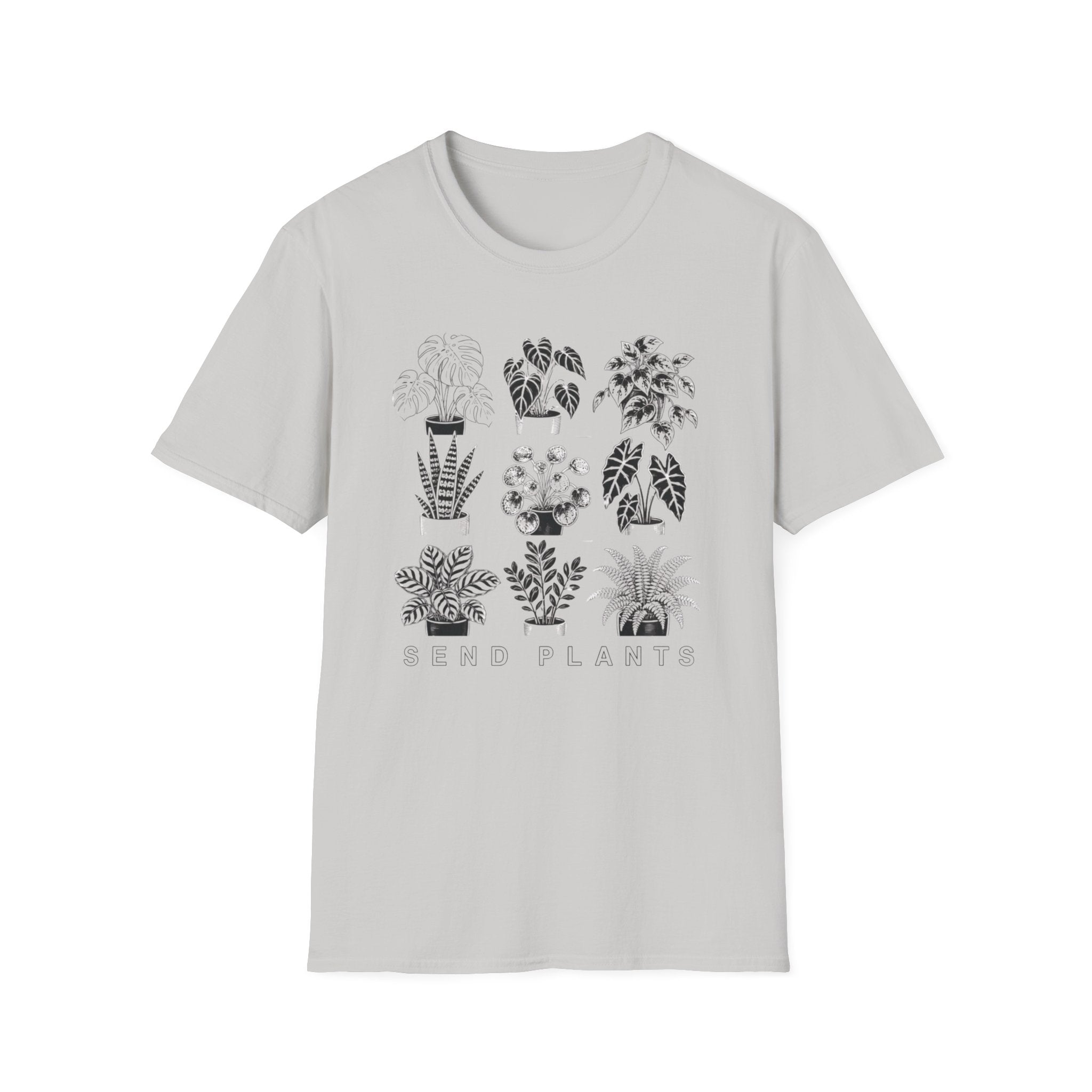 Houseplant Sketches T-Shirt Botanical Plant Lover Tee