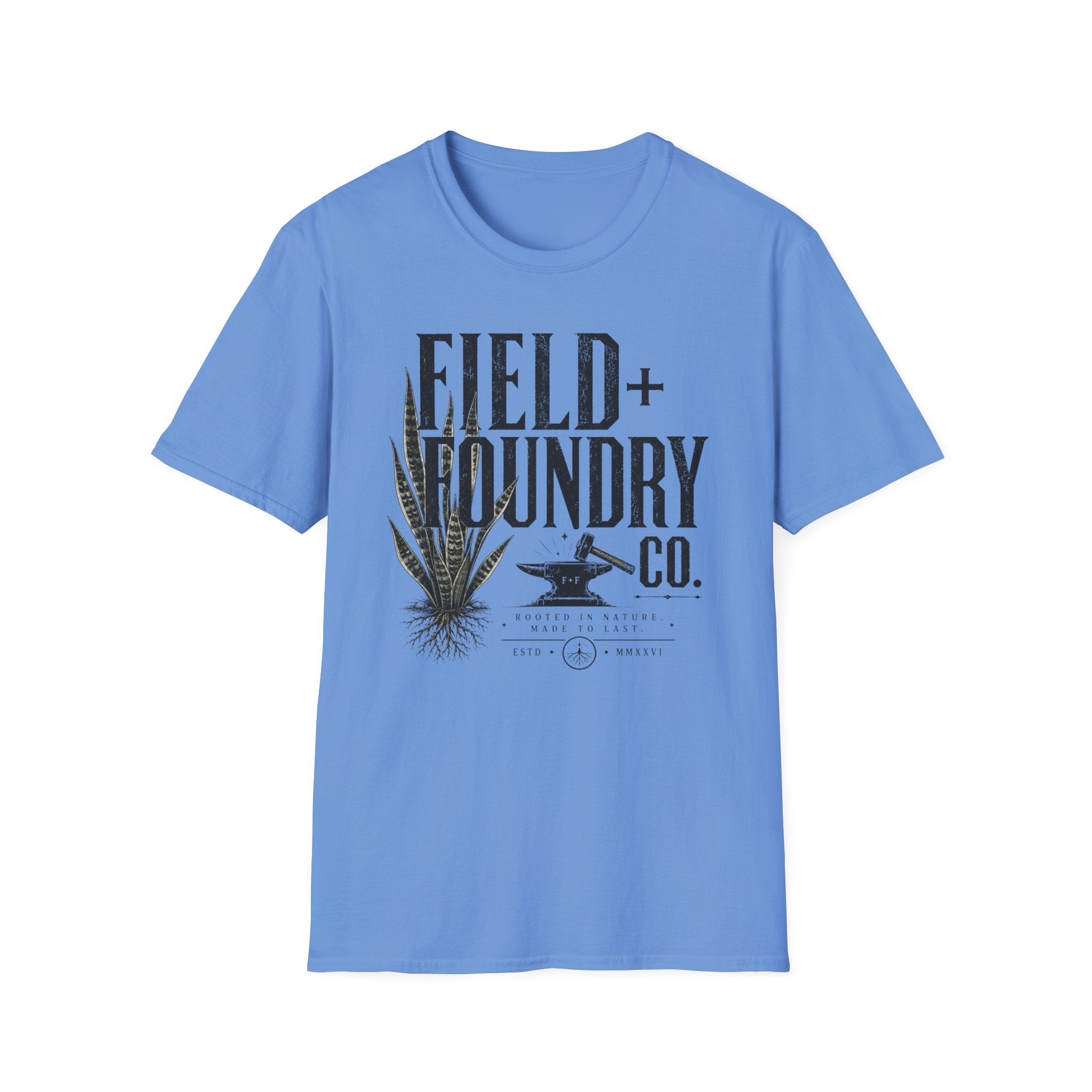 Field + Foundry Co. Graphic T-Shirt Vintage Botanical Logo Tee
