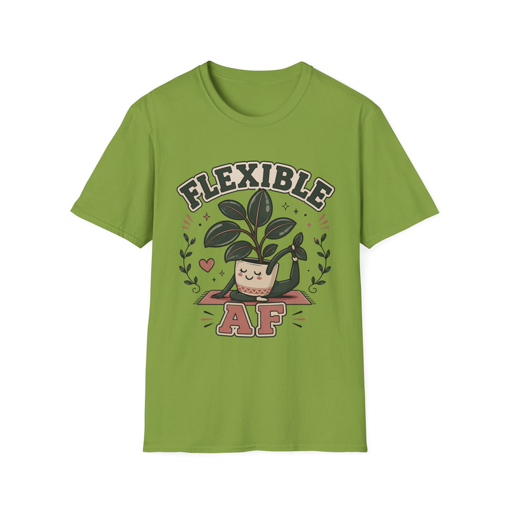 Flexible AF Rubber Plant Graphic T-Shirt
