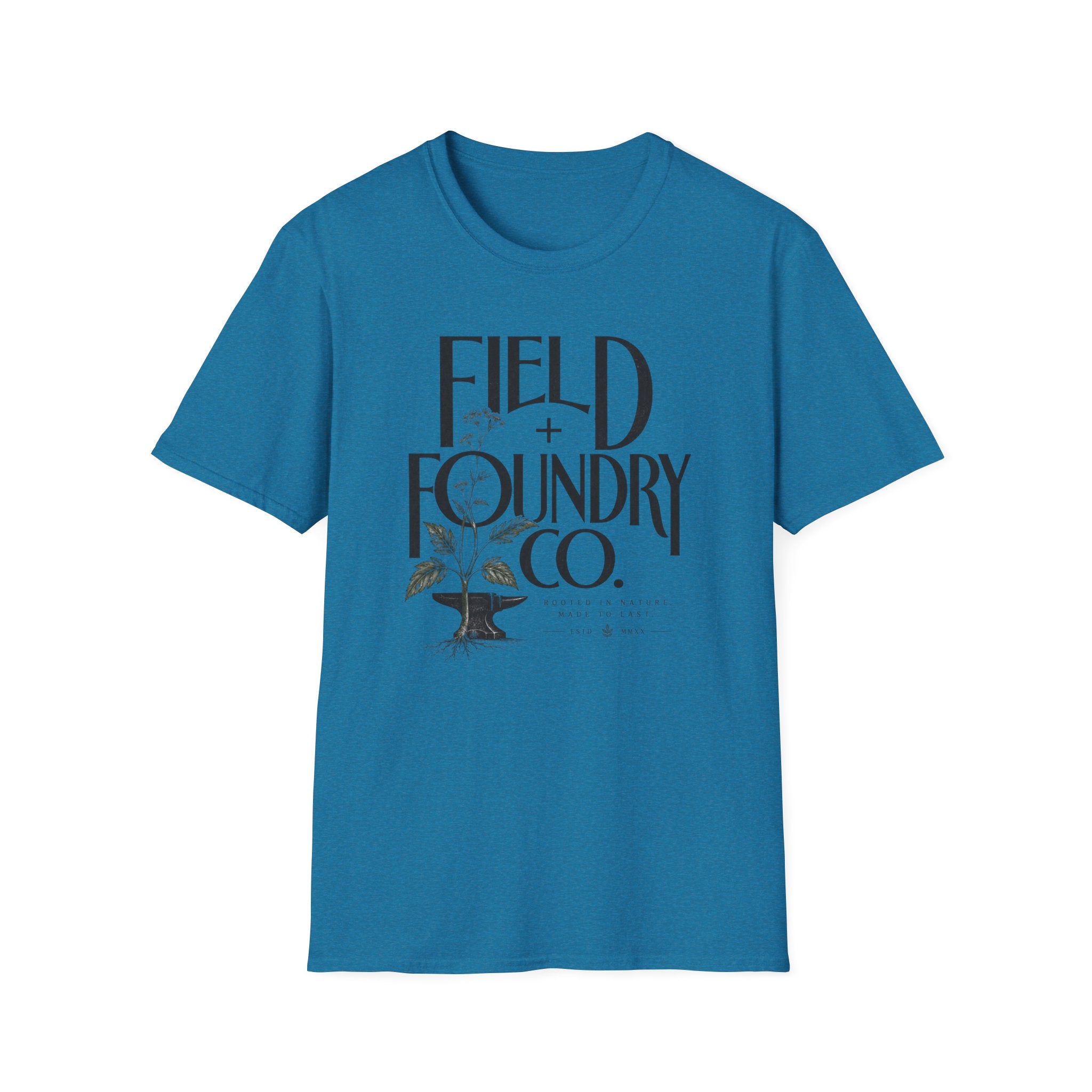Field + Foundry Co. Logo T-Shirt — Vintage Botanical Graphic Tee