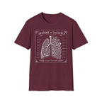 Anatomy of the Lungs T-Shirt — Vintage Medical Diagram Tee