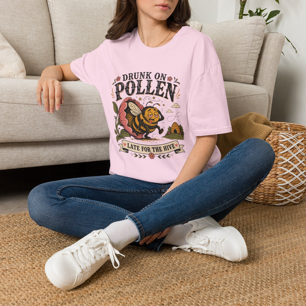 Drunk on Pollen Late for the Hive 2 T-Shirt