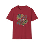 Embroidered Leaf Graphic T-Shirt