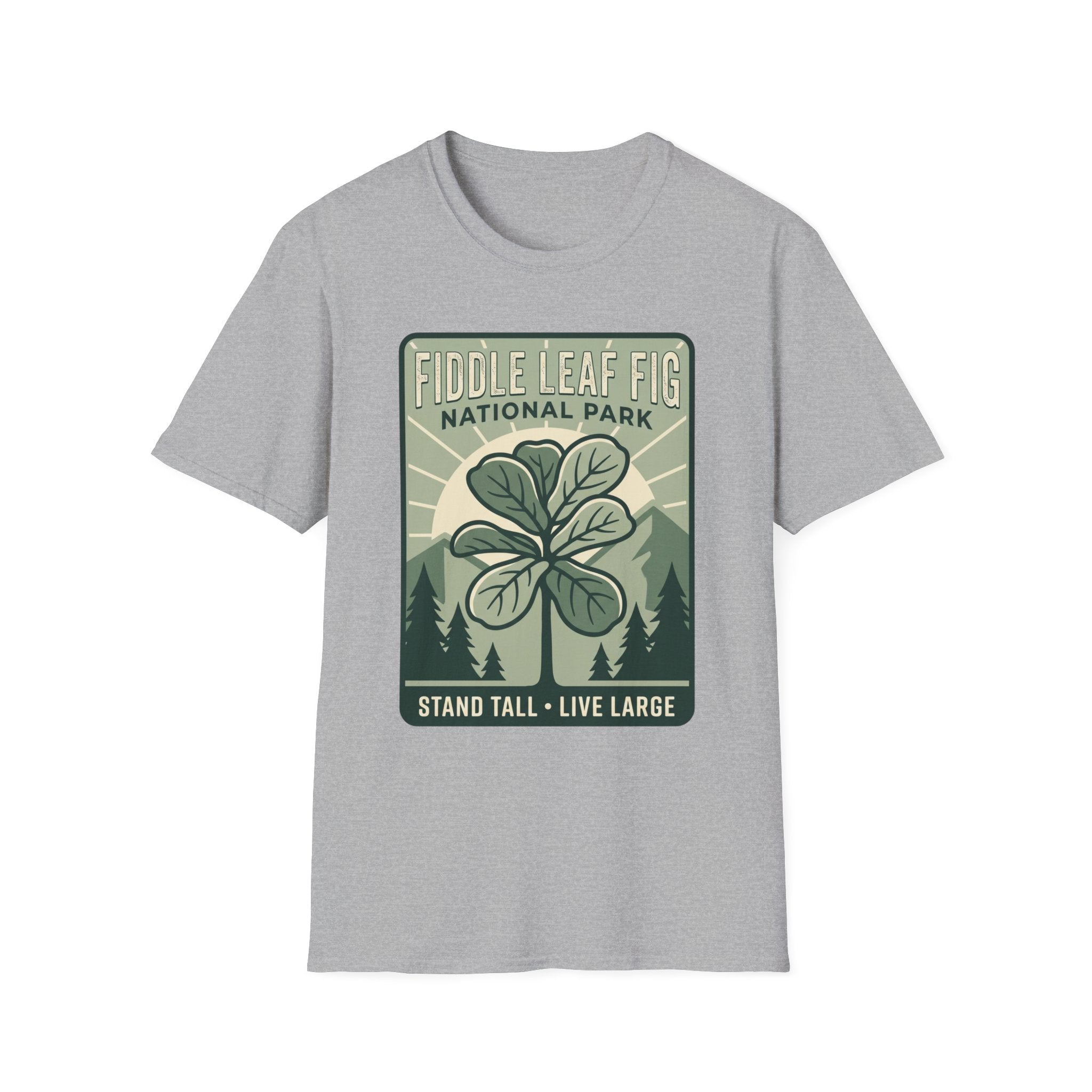 Fiddle Leaf Fig National Park T‑Shirt — Plant Lover Vintage Poster Tee