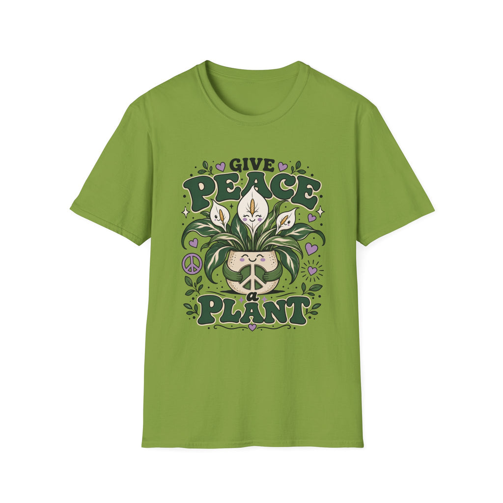 Give Peace a Plant Graphic T-Shirt