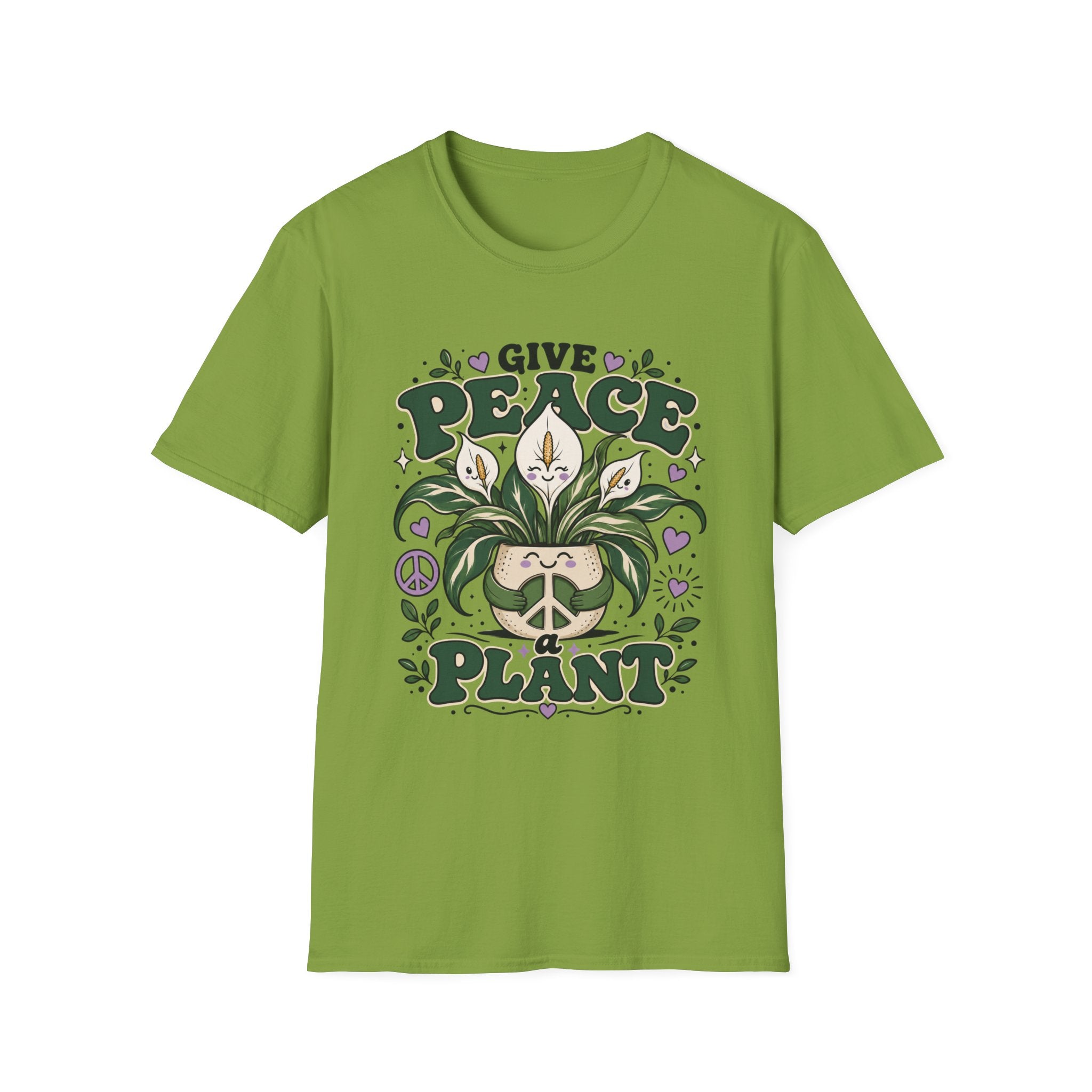 Give Peace a Plant Graphic T-Shirt