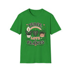 Peace, Love & Plants Retro T-Shirt