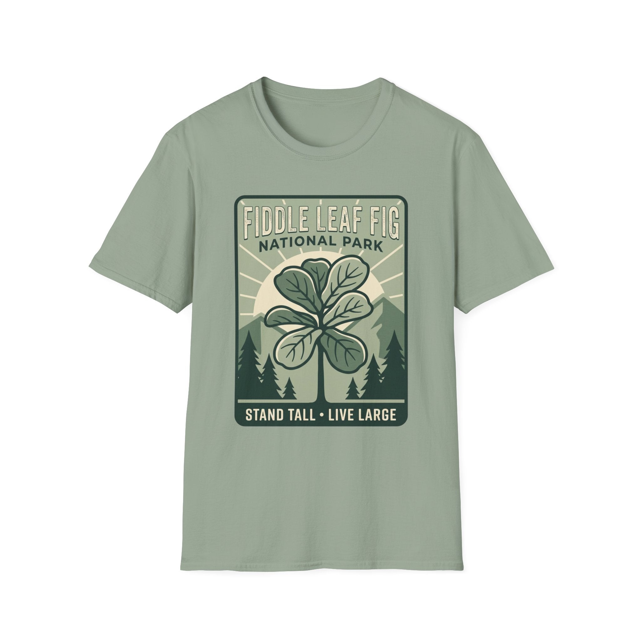Fiddle Leaf Fig National Park T‑Shirt — Plant Lover Vintage Poster Tee