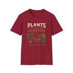 Plants Around the Campfire T-Shirt — Retro Camping Plant Lover Tee