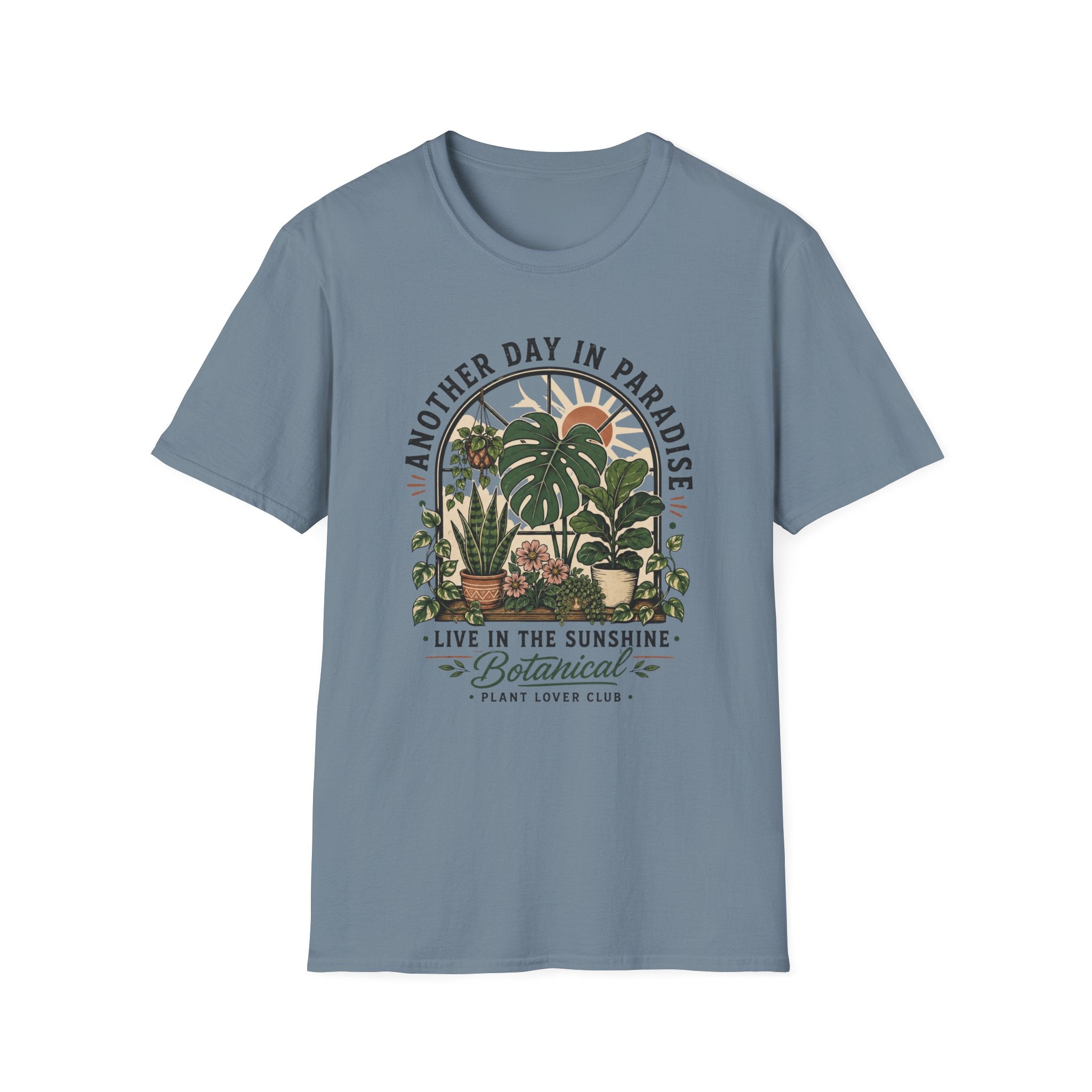 Another Day in Paradise Botanical T-Shirt — Live in the Sunshine Plant Lover Tee