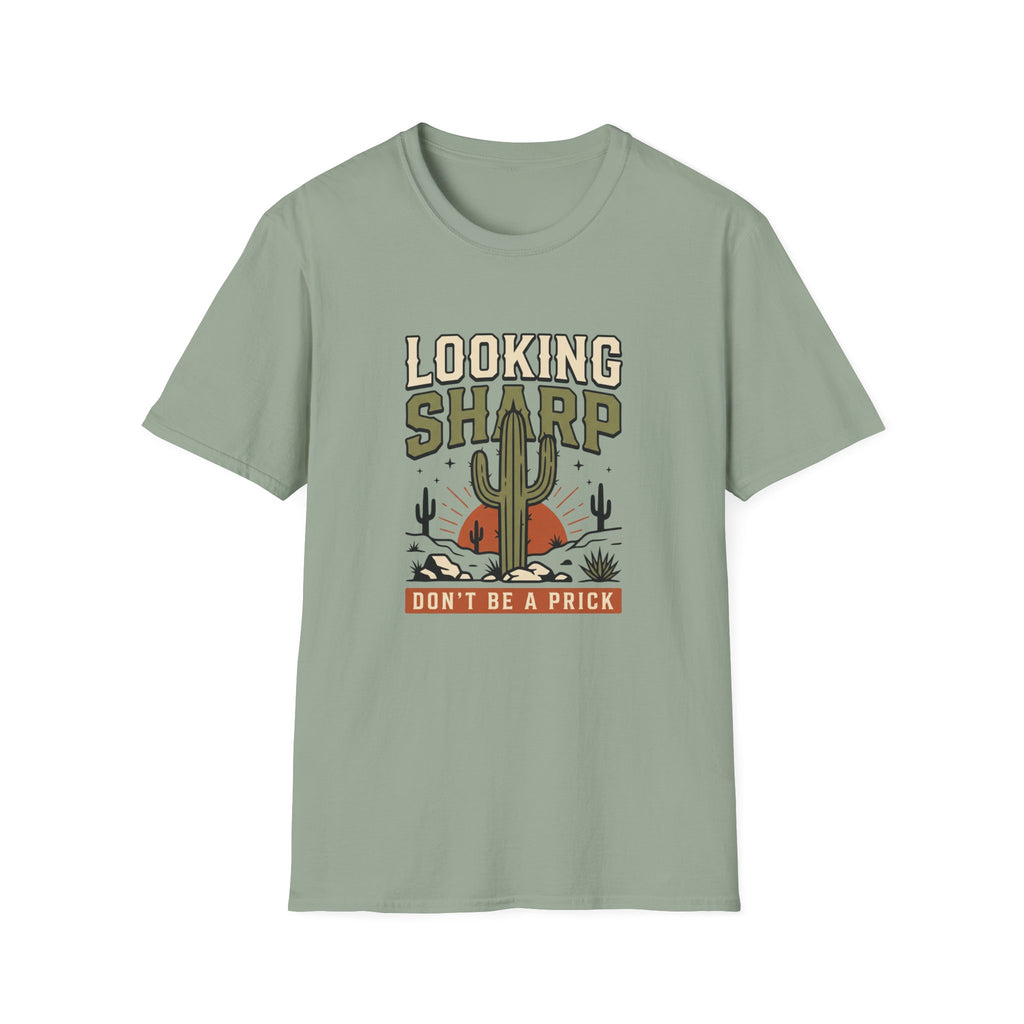 Looking Sharp Cactus T-Shirt "Don't Be a Prick" Vintage Desert Tee