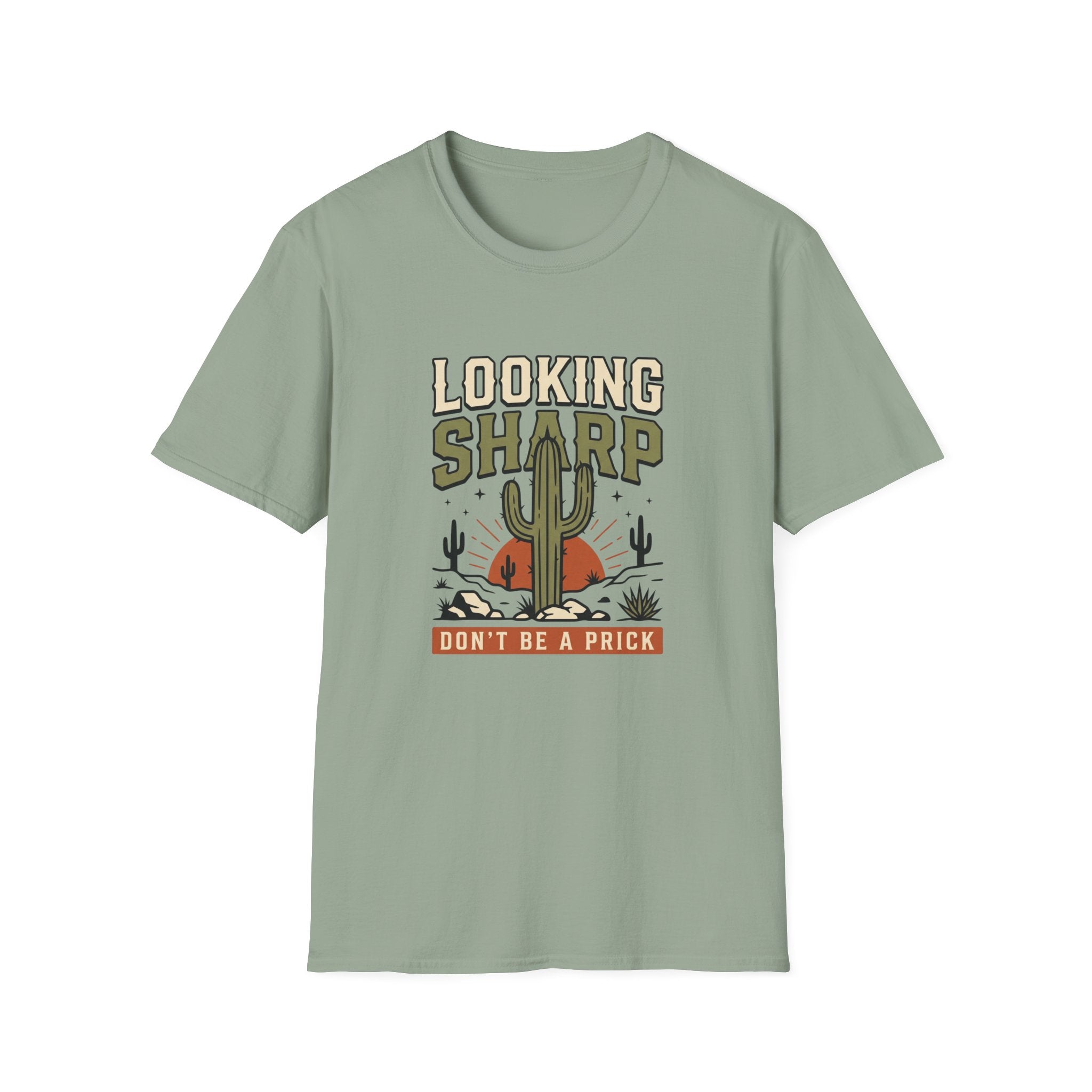Looking Sharp Cactus T-Shirt "Don't Be a Prick" Vintage Desert Tee
