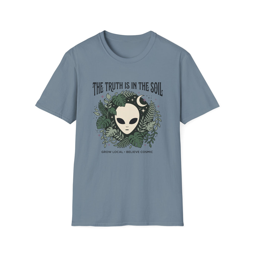 Alien Plant Lover T‑Shirt — "The Truth Is In The Soil" Graphic Tee
