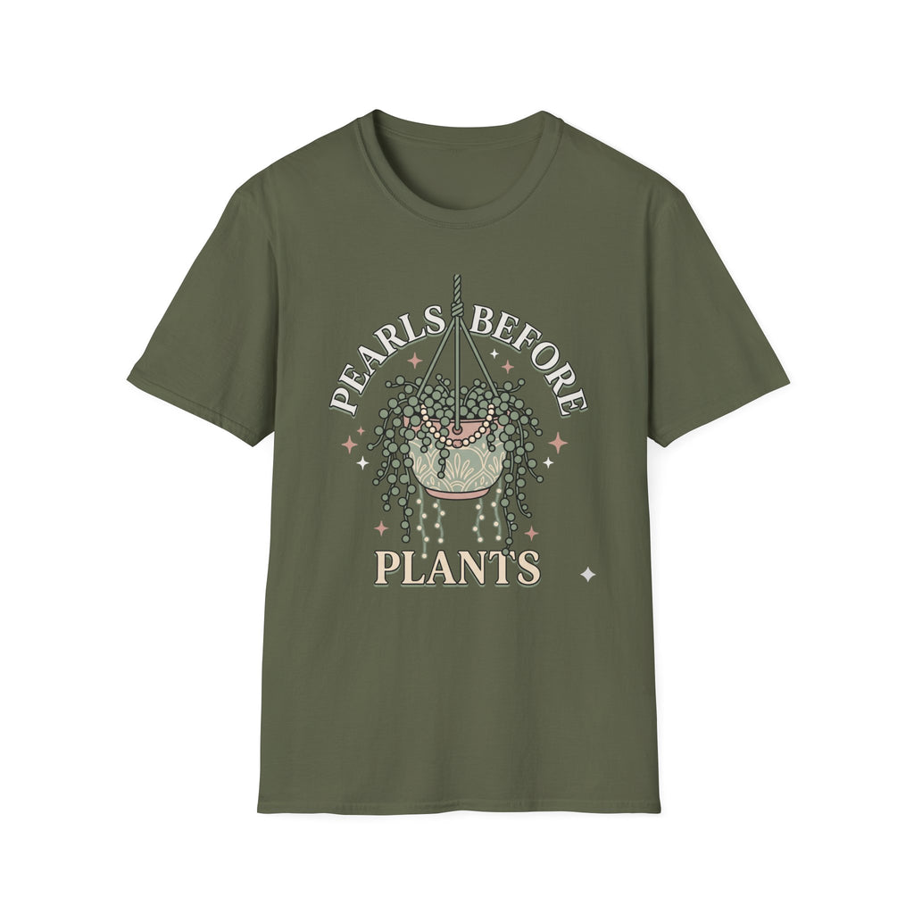 Plants Over Pearls Graphic Tee "Pearls Before Plants"