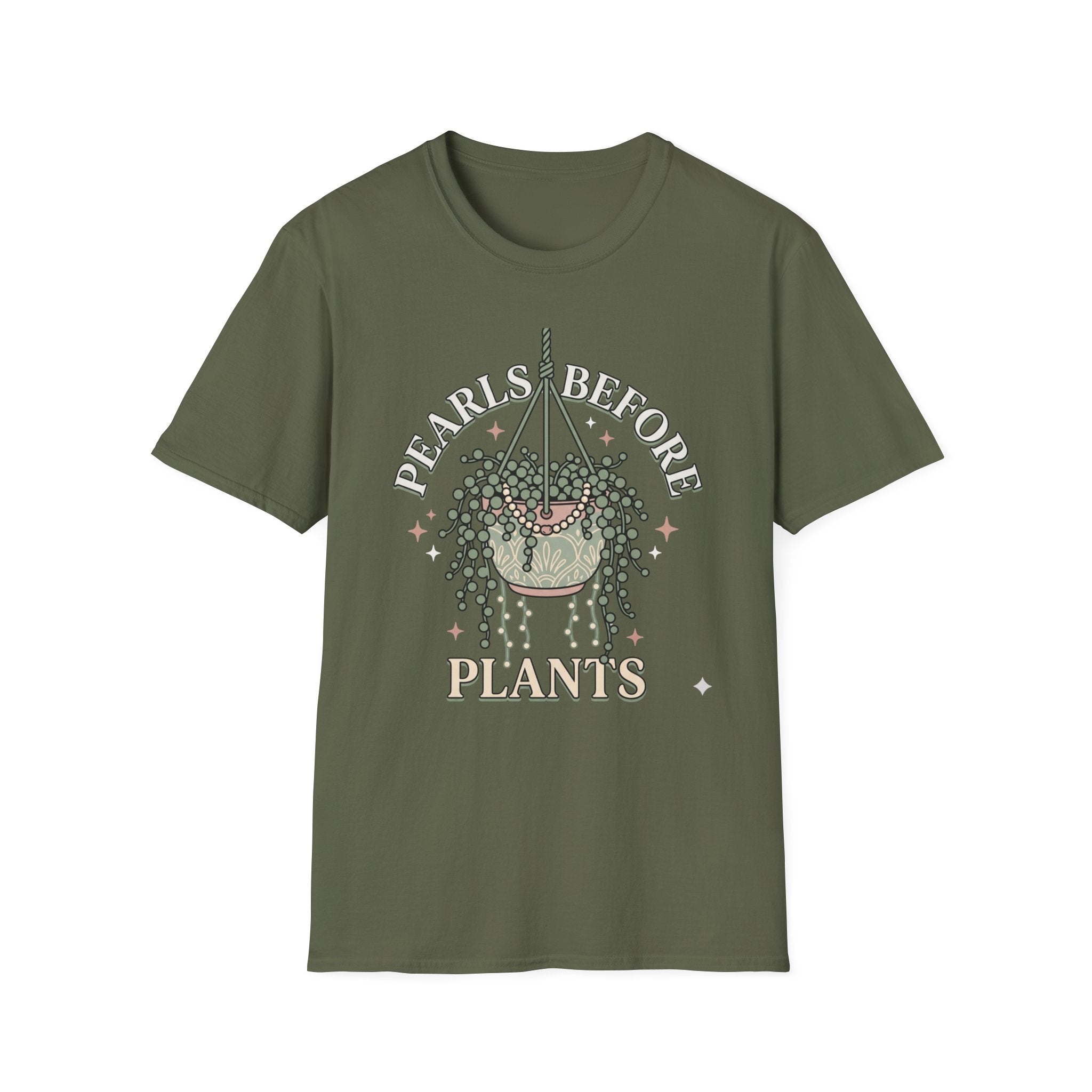 Plants Over Pearls Graphic Tee "Pearls Before Plants"