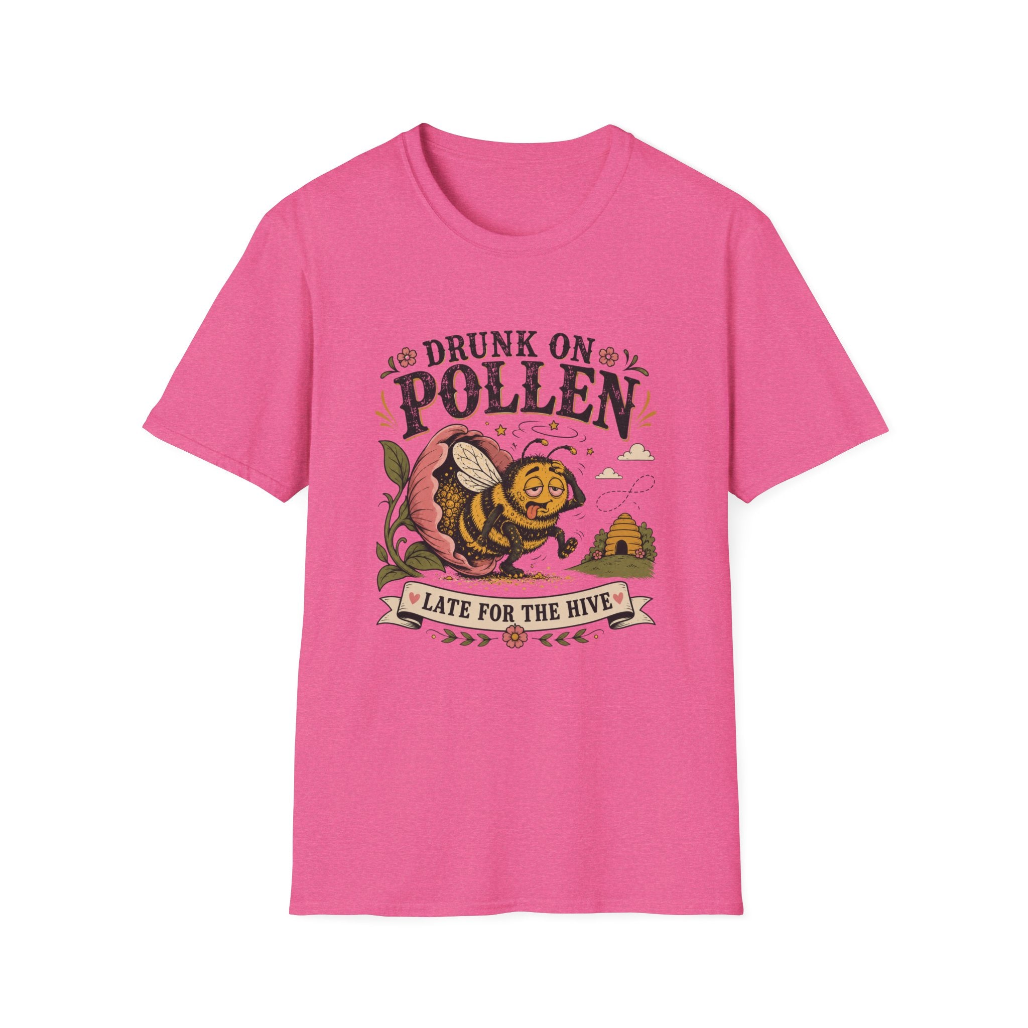 Drunk on Pollen Late for the Hive 2 T-Shirt