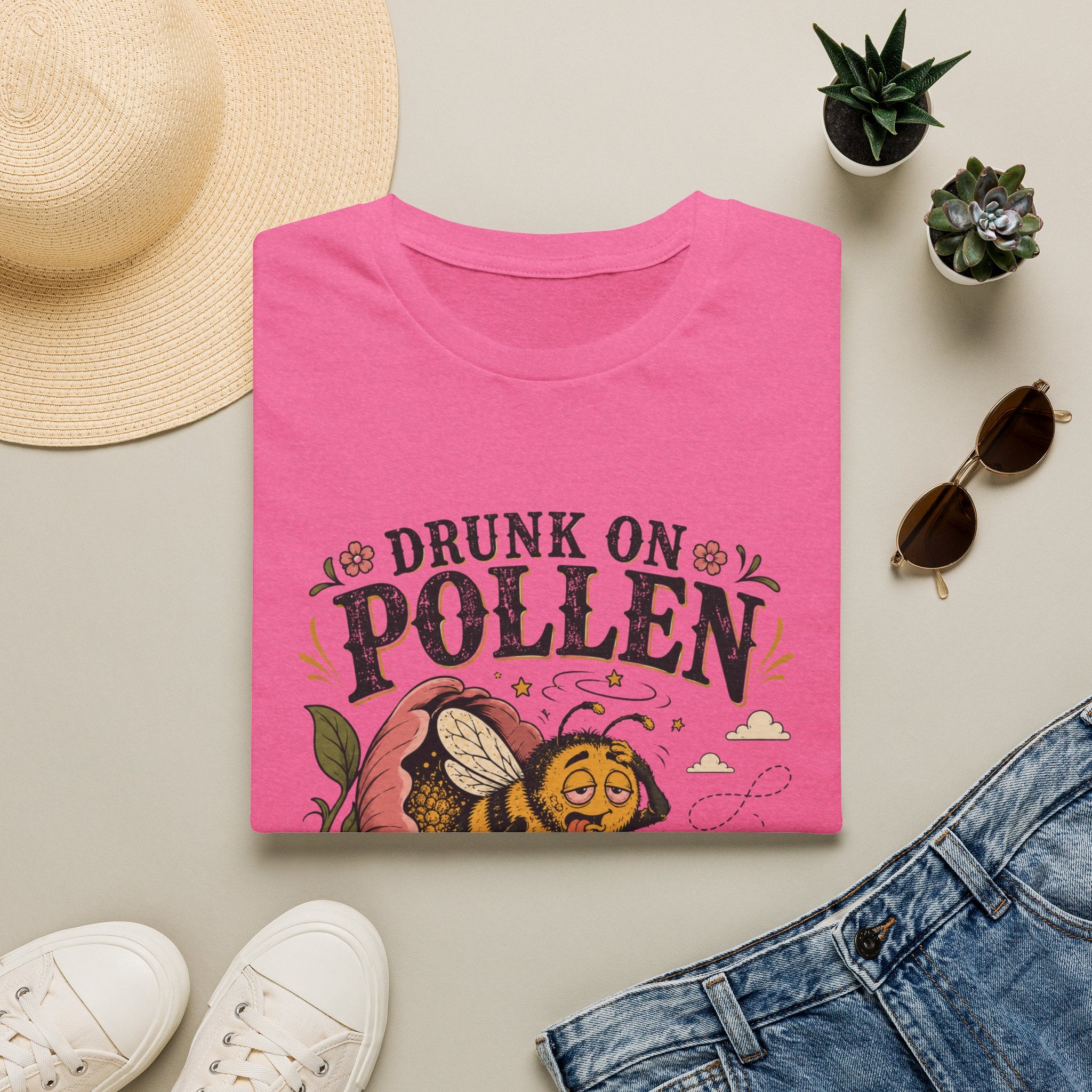 Drunk on Pollen Late for the Hive 2 T-Shirt