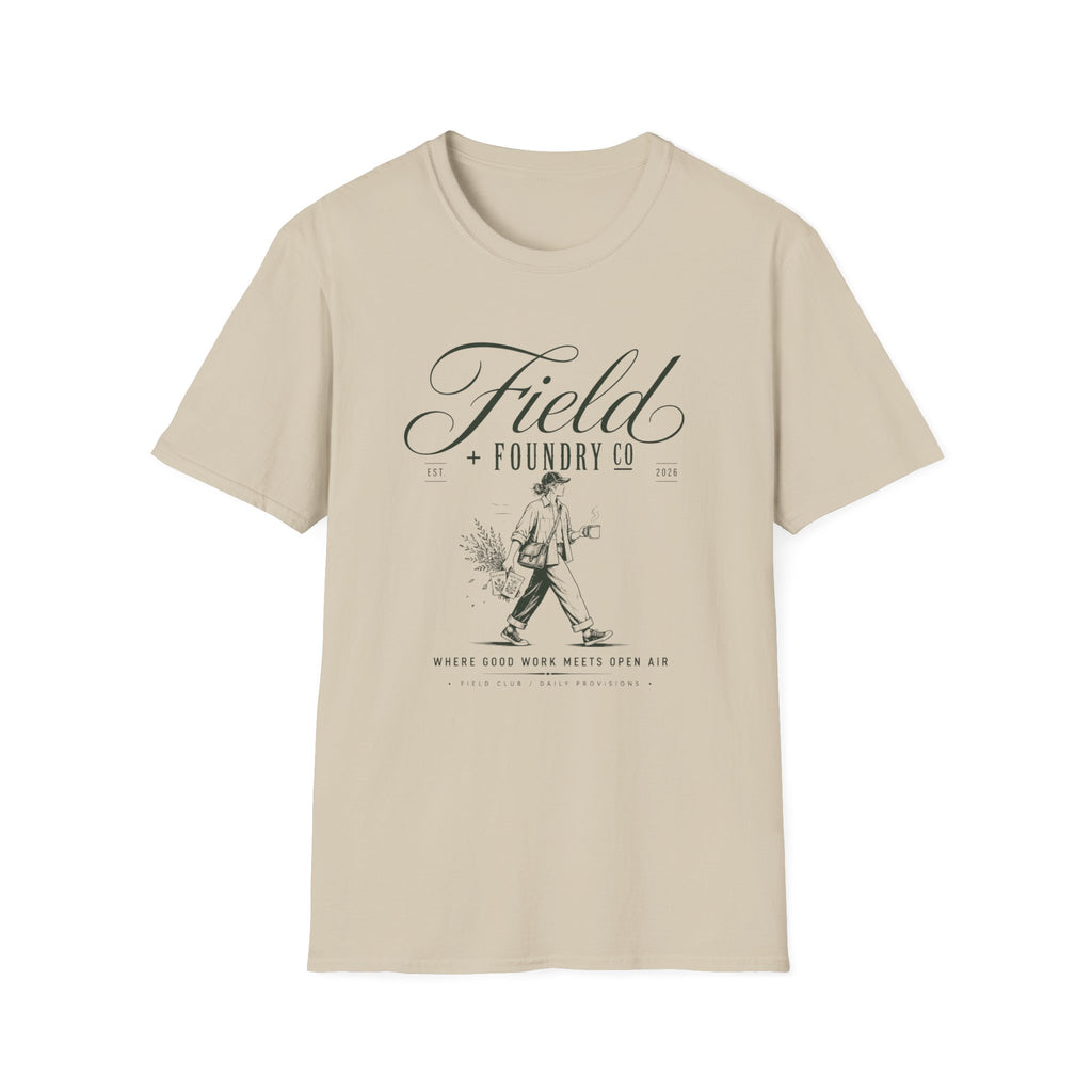 Field Foundry Co. Vintage Farmer Illustration