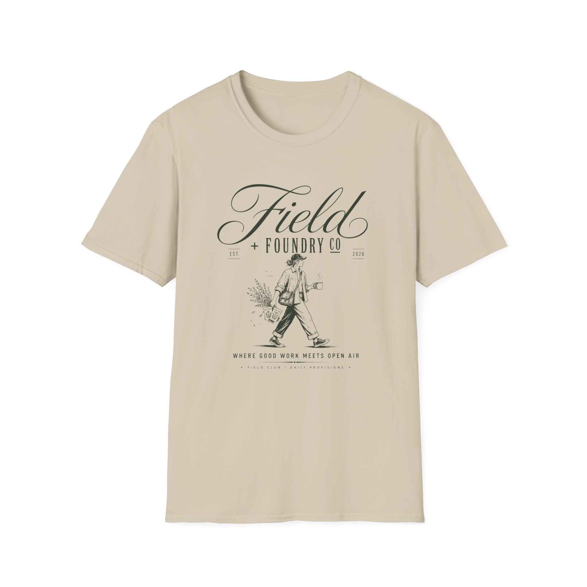 Field Foundry Co. Vintage Farmer Illustration