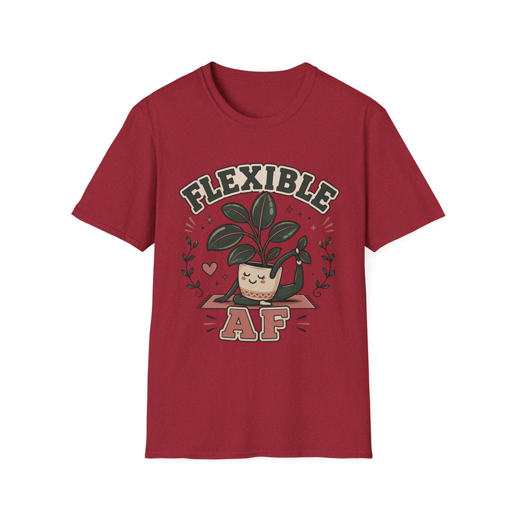 Flexible AF Rubber Plant Graphic T-Shirt