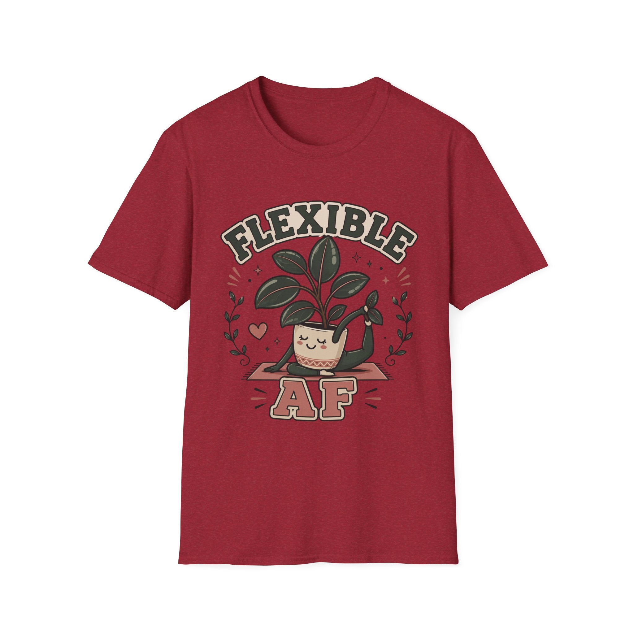 Flexible AF Rubber Plant Graphic T-Shirt