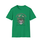 Cosmic Plant Parent T-Shirt Whimsical Alien & Botanical Graphic