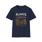 Plants Around the Campfire T-Shirt — Retro Camping Plant Lover Tee