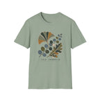 Embroidered Leaf Graphic T-Shirt