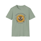 Sunflower Bee T-Shirt — "Rooted in Wonder" Botanical Graphic Tee