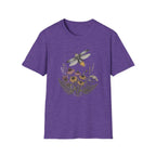 Bee & Wildflower T-Shirt Botanical Firefly Illustration Tee