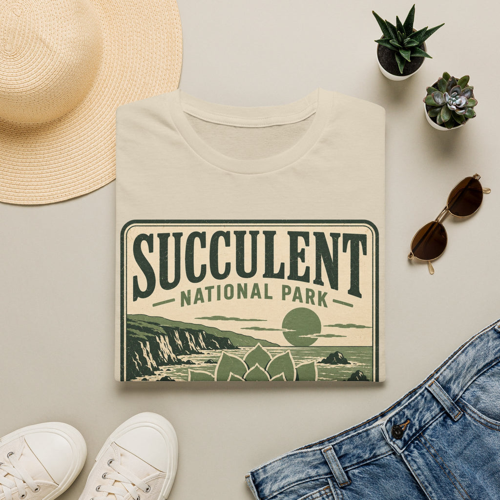 Succulent National Park T-Shirt — Vintage Botanical Plant Tee
