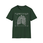 Anatomy of the Lungs T-Shirt — Vintage Medical Diagram Tee