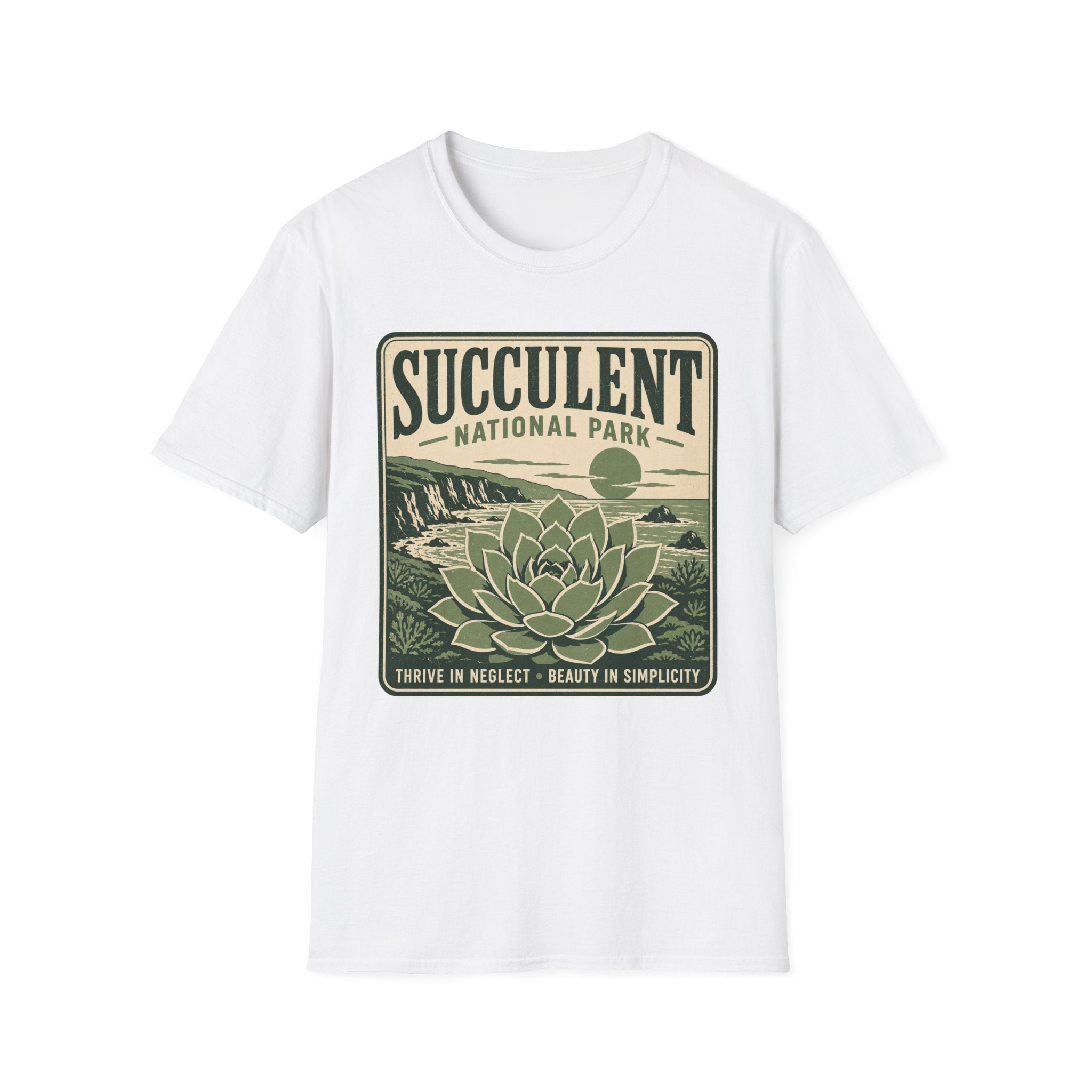 Succulent National Park T-Shirt — Vintage Botanical Plant Tee