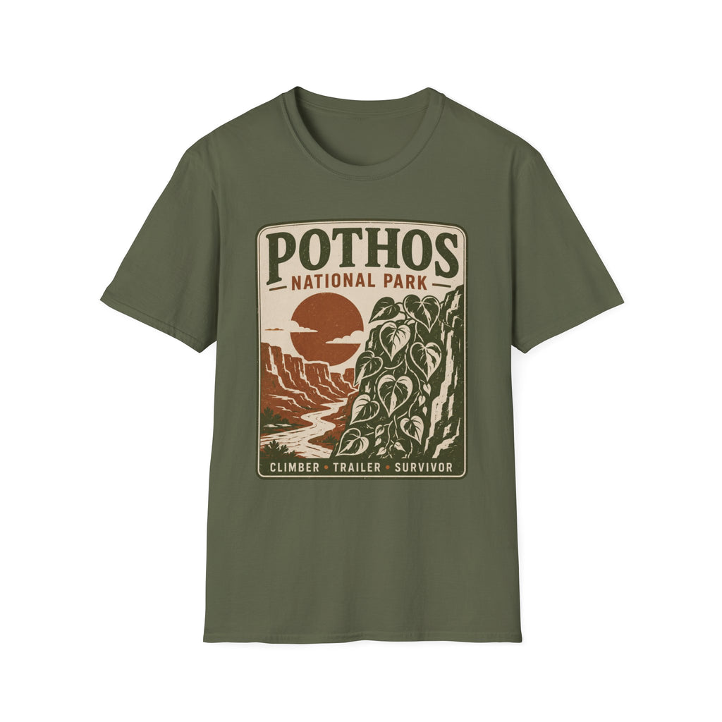 Pothos National Park T-Shirt — Vintage Plant Lover Tee