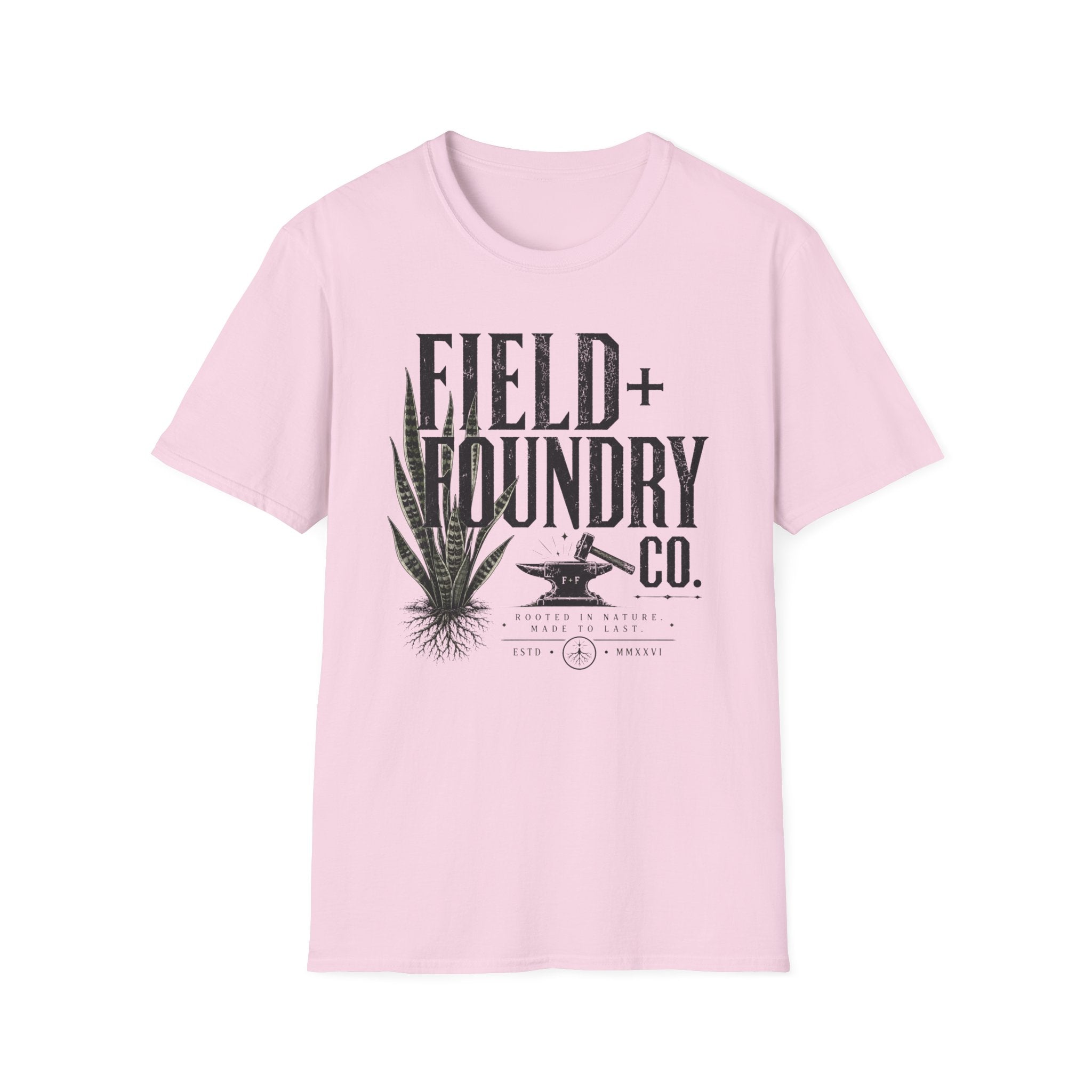 Field + Foundry Co. Graphic T-Shirt Vintage Botanical Logo Tee