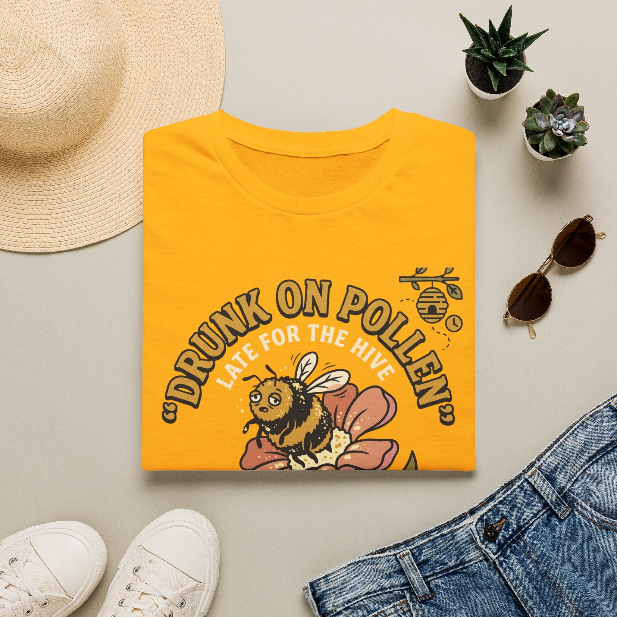 Drunk on Pollen Late for the Hive T-Shirt