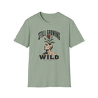 Still Growing Wild T-Shirt — Botanical Head Illustration Motivational Tee
