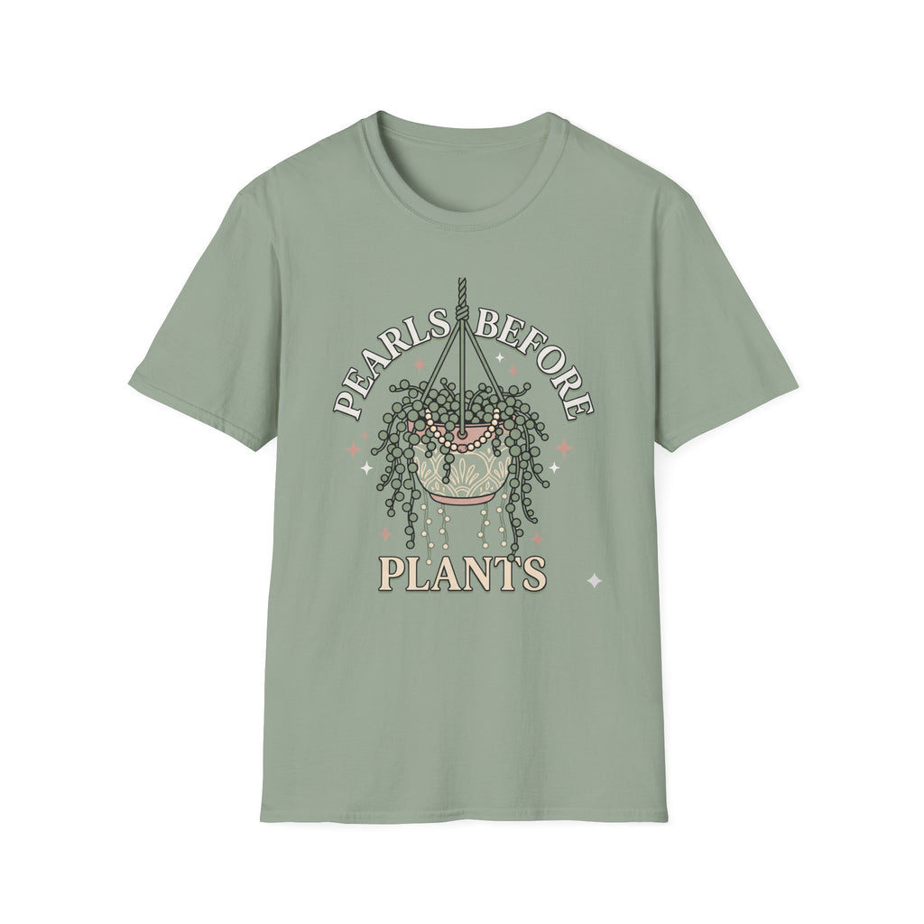 Plants Over Pearls Graphic Tee "Pearls Before Plants"