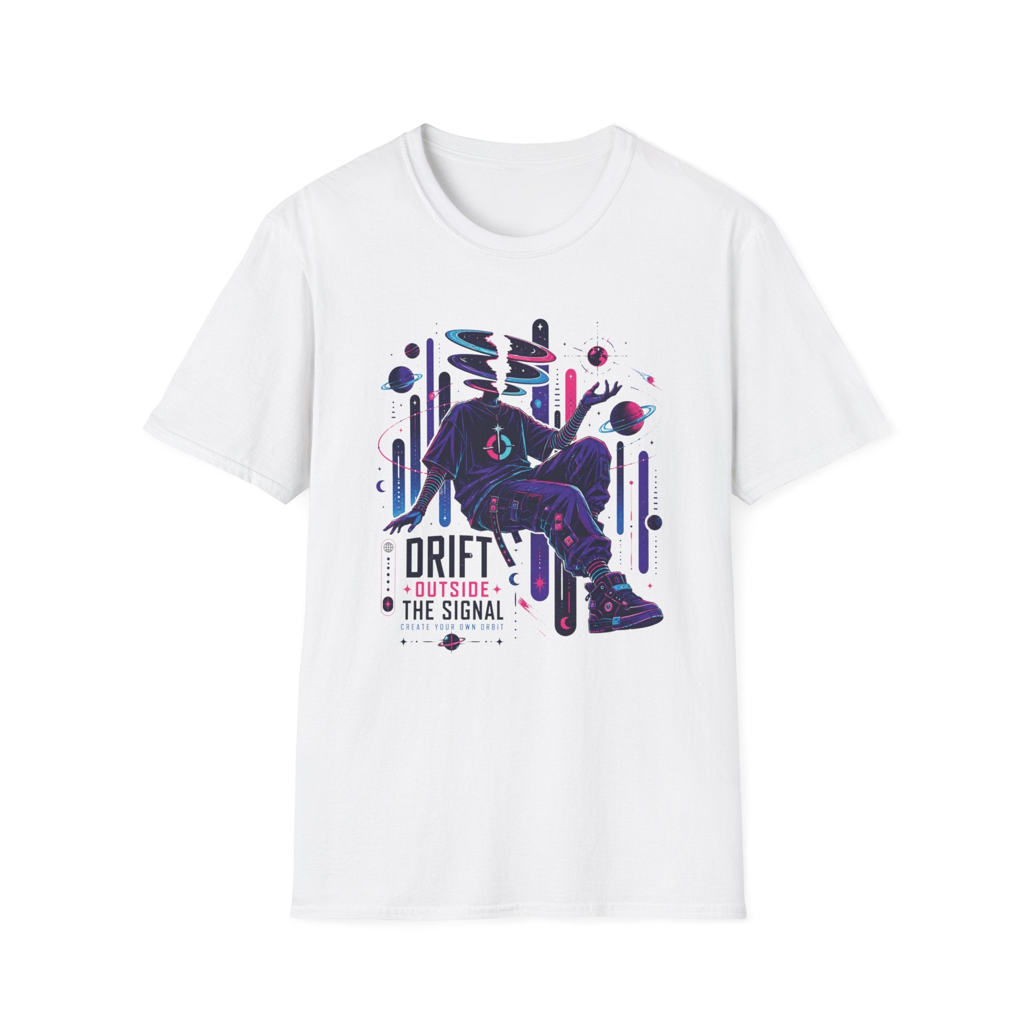 Surreal Space Drifter T-Shirt  "Drift Outside the Signal" Graphic Tee