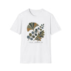 Embroidered Leaf Graphic T-Shirt