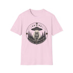 Wolf UFO T-Shirt Mystic Moon Phases Forest Graphic Tee