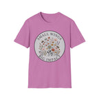 T-Shirt — "Small Wings Big Impact" Floral Graphic Tee
