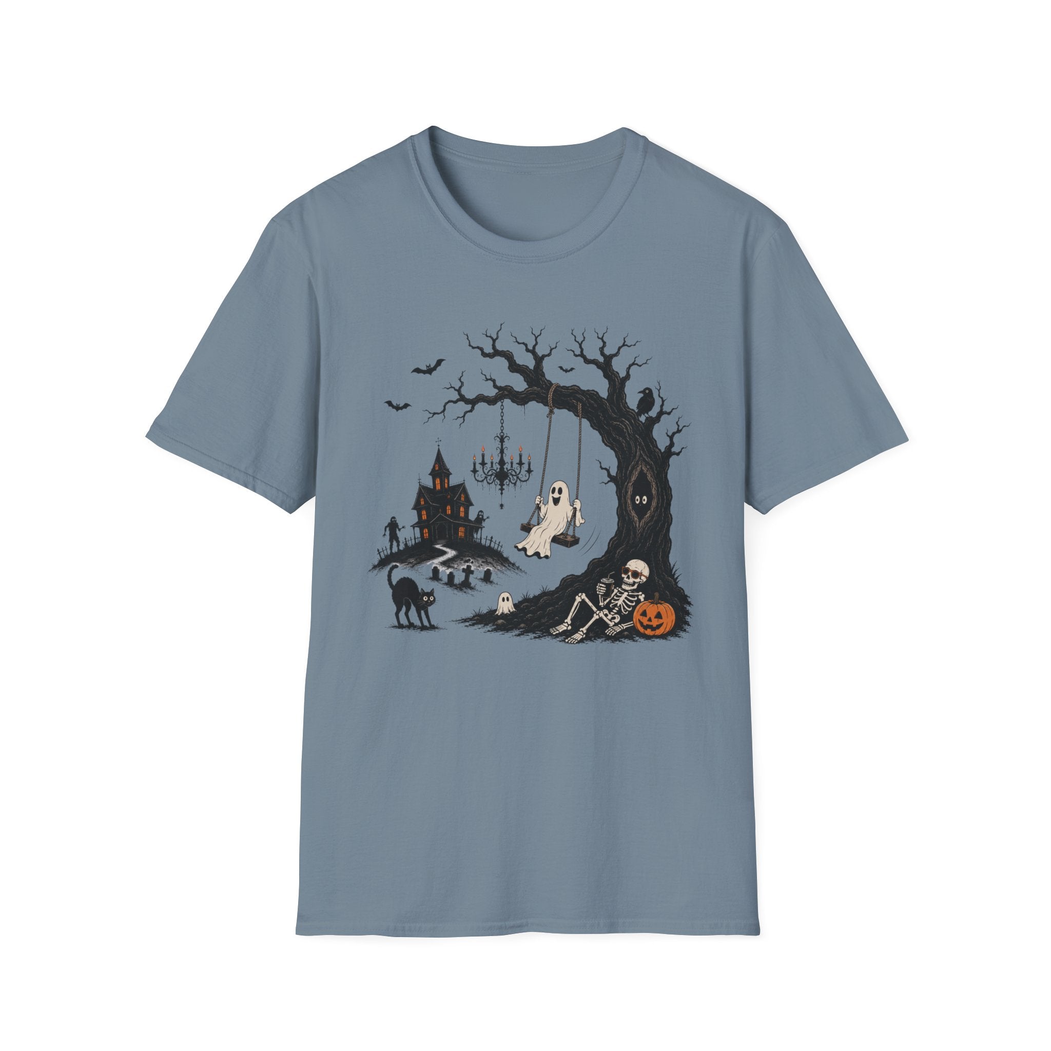 Ghost Swing Halloween T-Shirt
