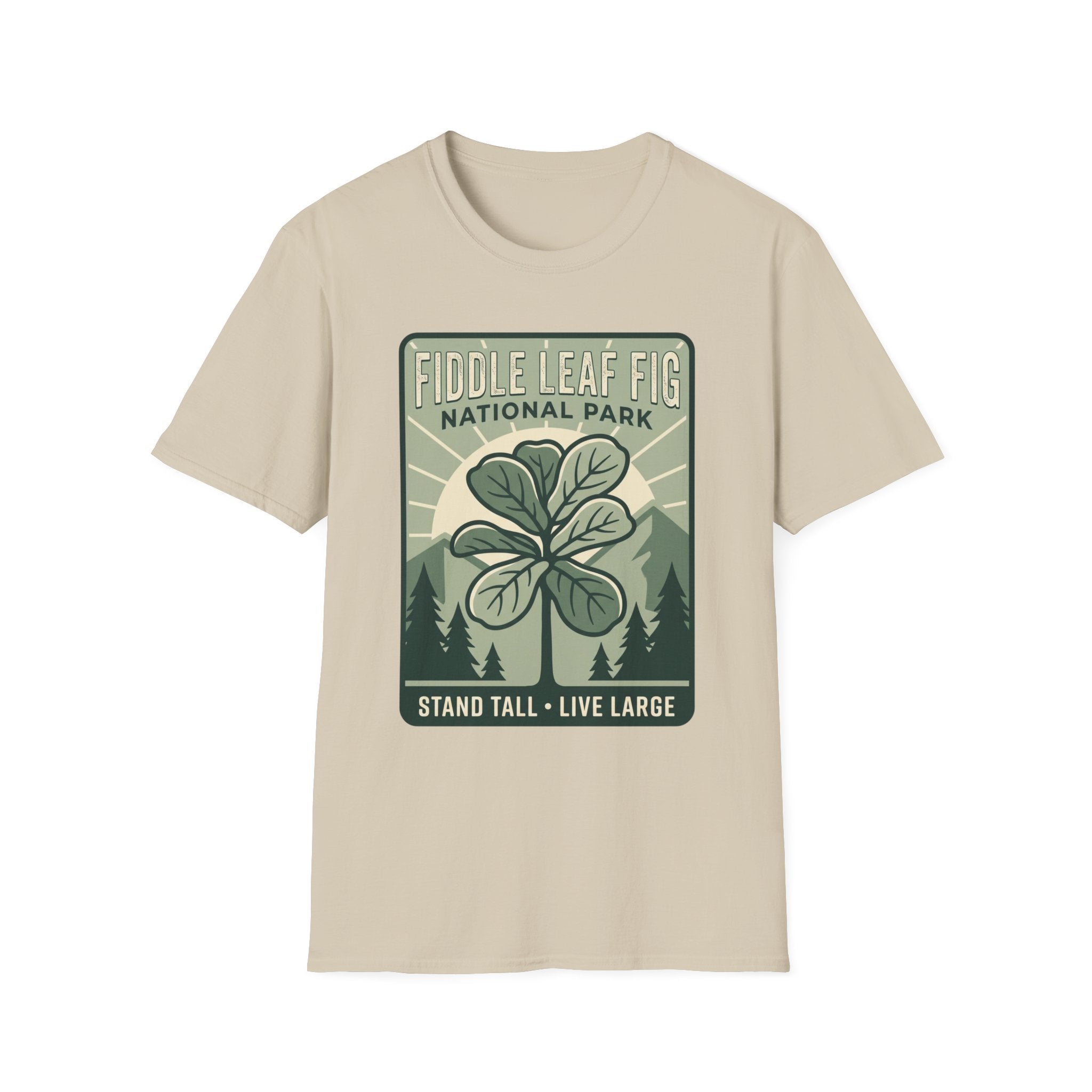 Fiddle Leaf Fig National Park T‑Shirt — Plant Lover Vintage Poster Tee