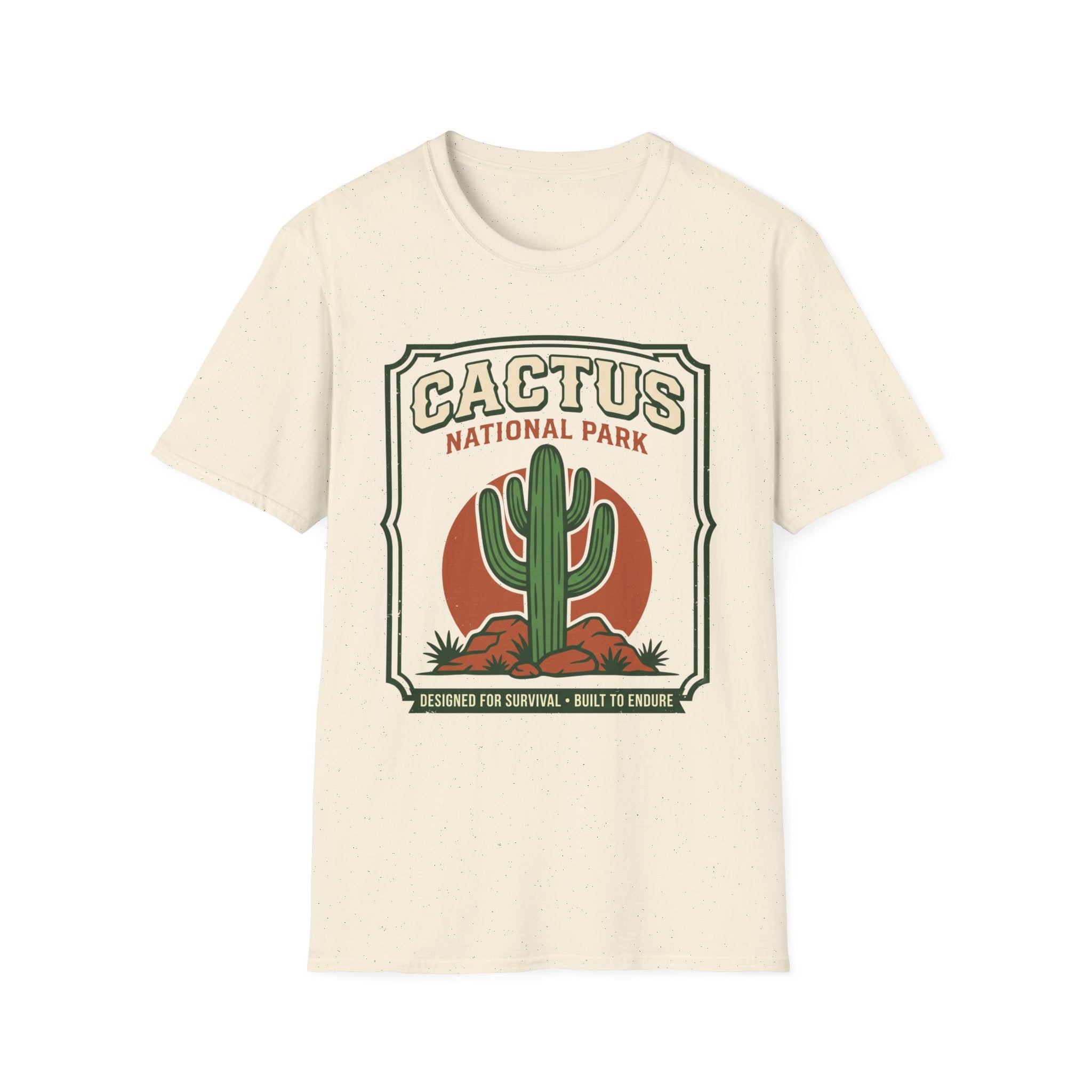 Cactus National Park T-Shirt — Retro Desert Cactus Graphic Tee