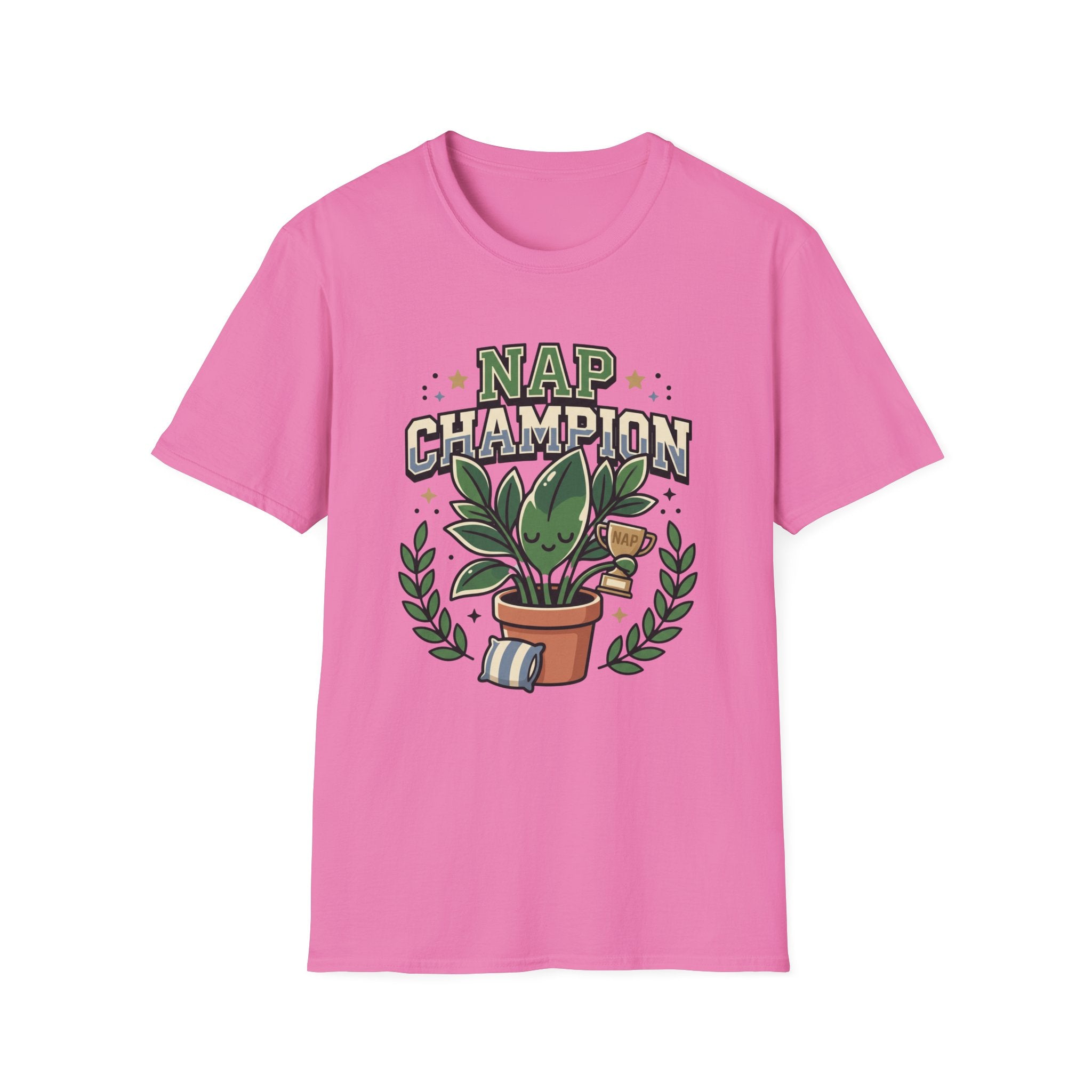 Nap Champion T‑Shirt Funny Plant Lover Sleepy Vibes