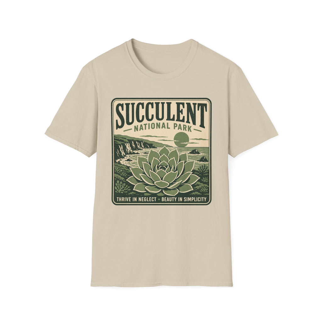 Succulent National Park T-Shirt — Vintage Botanical Plant Tee