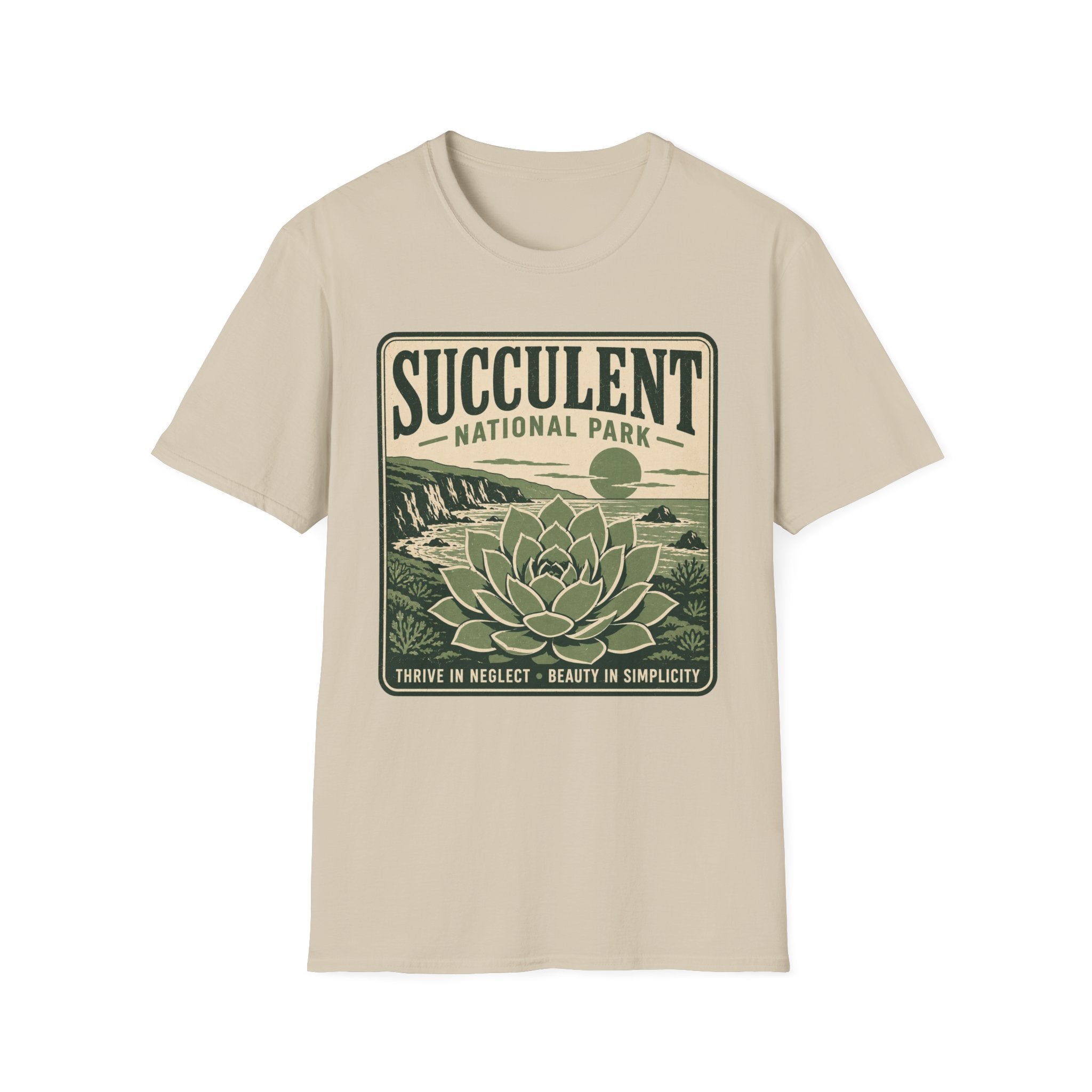 Succulent National Park T-Shirt — Vintage Botanical Plant Tee