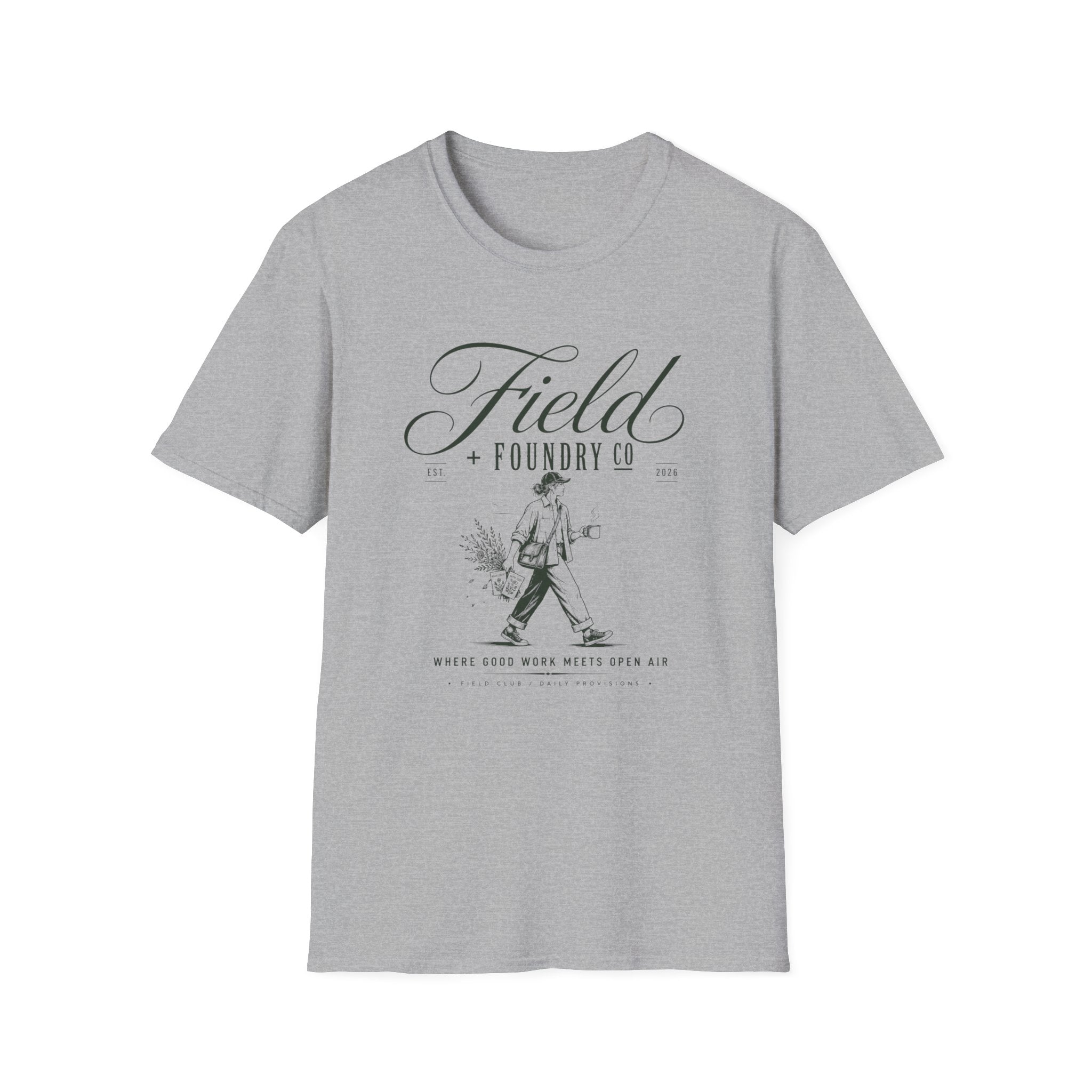Field Foundry Co. Vintage Farmer Illustration