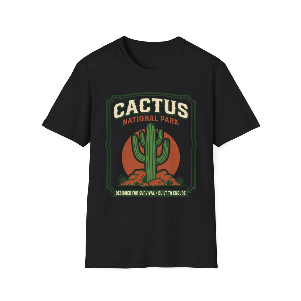 Cactus National Park T-Shirt — Retro Desert Cactus Graphic Tee